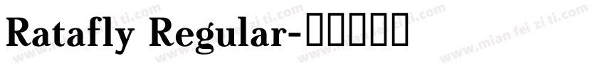 Ratafly Regular字体转换